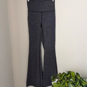 Lululemon Heather Gray Flared Yoga Pants